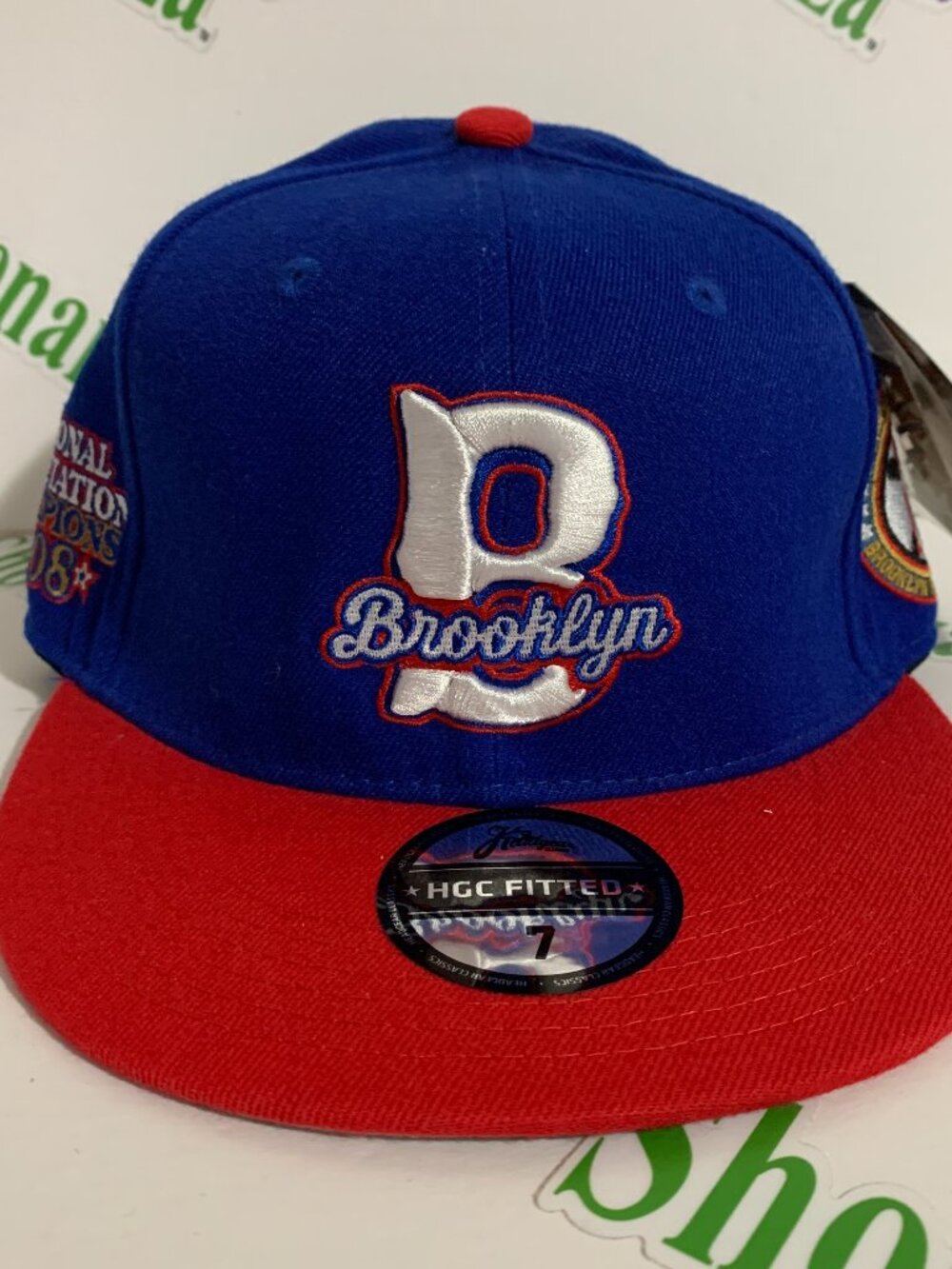 Headgear Classics Hat Fitted Negro League Brooklyn Royal Giants Pin Cap 7 Blue